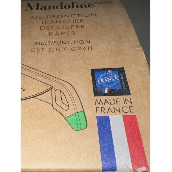 De Buyer Mandoline Swing 2.0 avec 3 râpes fonction poussoir/slider ergonomique F - Picture 3 of 9